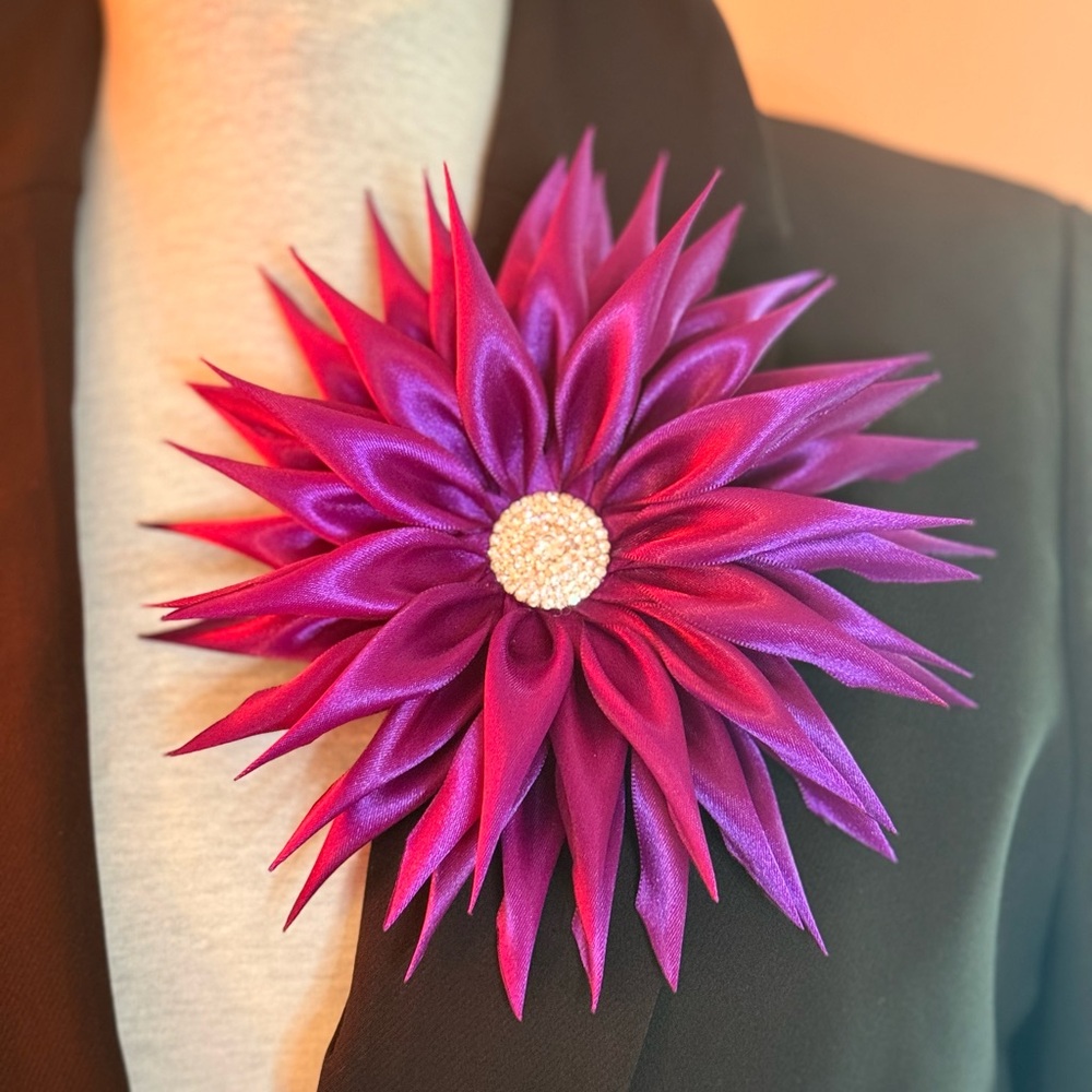 Statement Brooch | Purple | Lapel or Hat Pin